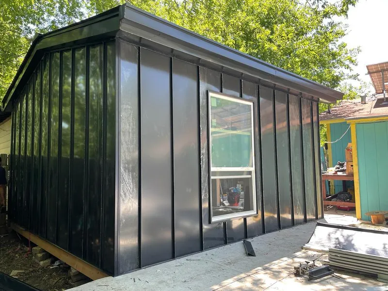 Black standing seam metal wall panels for Roof Inspection in Rahway