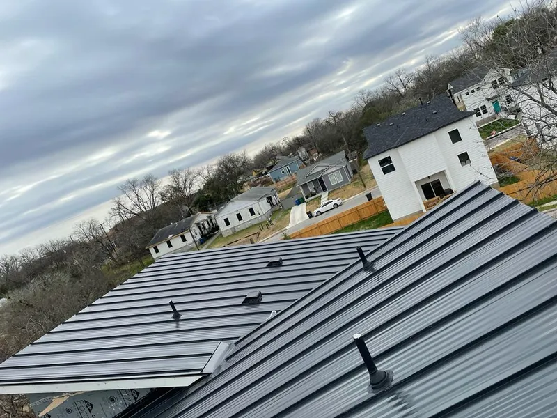 Standing seam metal roof panels with vents for Skylight Repair in Rahway